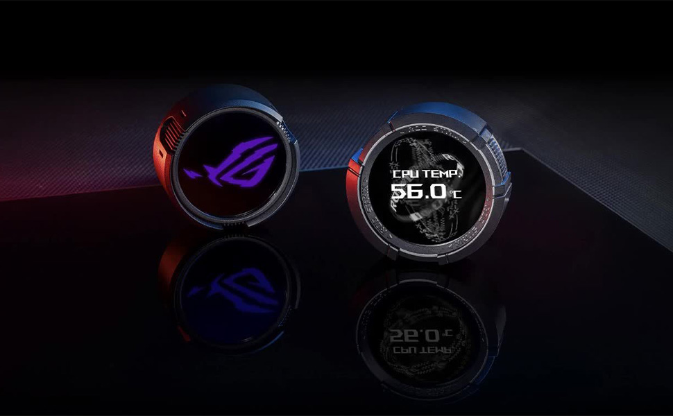 Рідинне охолодження процесора ASUS ROG Strix LC III ARGB LCD White, 3 вентилятори, біле