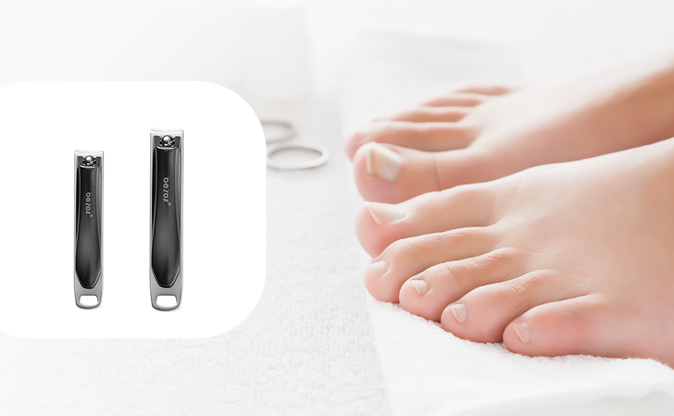 Набір кусачок для нігтів BEZOX (3 шт.) з нержавіючої сталі для товстих нігтів. Кусачки, ножиці для нігтів. Гострий та гладкий зріз. Підходить для нігтів на руках та ногах (прямі/вигнуті/скошені леза). Темно-чорний колір