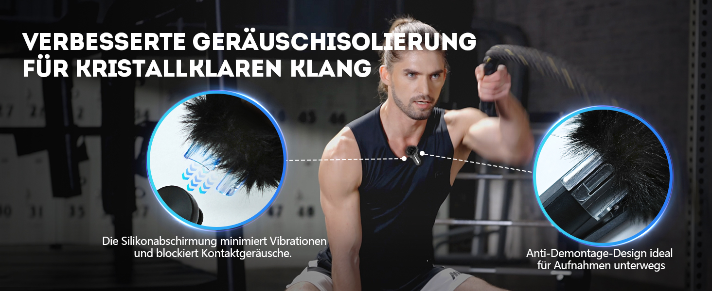 Бездротовий петличний мікрофон SYNCO P2ST для iPhone 15/16/17 та Android, USB-C з зарядним кейсом, Plug and Play, Hi-Fi якість, 2 мікрофони