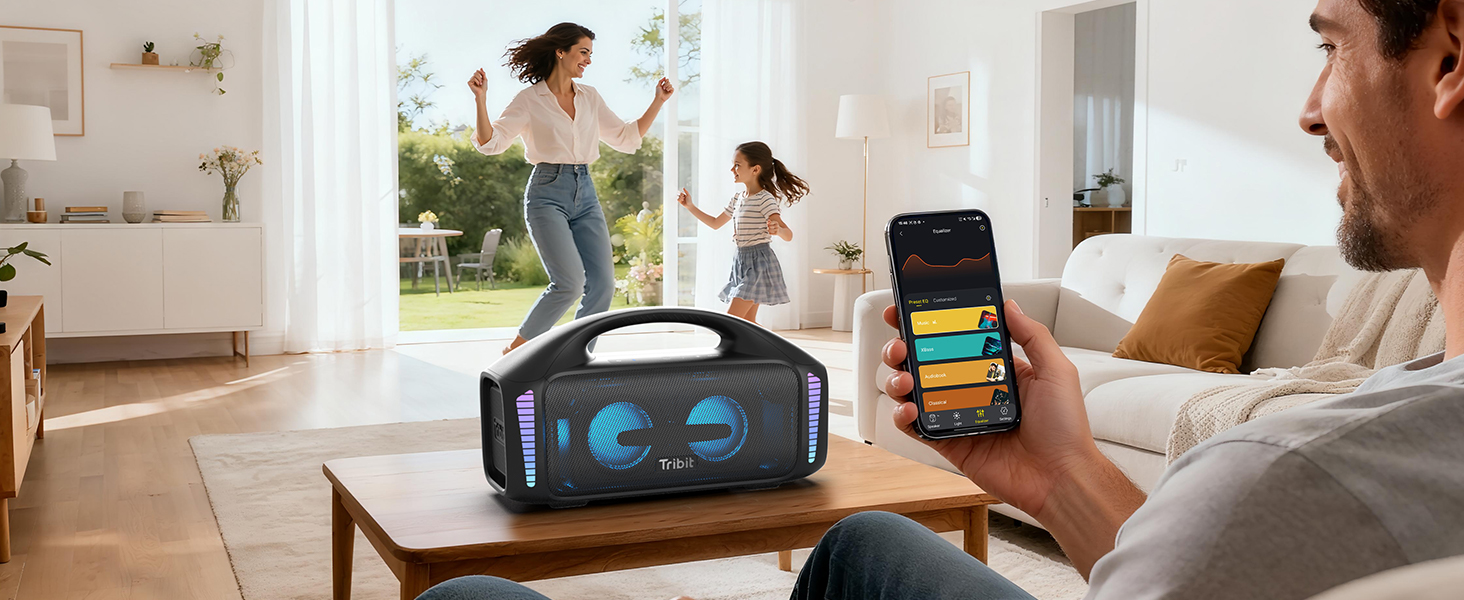 Tribit StormBox Blast – Портативна Bluetooth колонка 140 Вт, XBass, IPX7, 30 год, LED, для вечірок, пляжу, кемпінгу