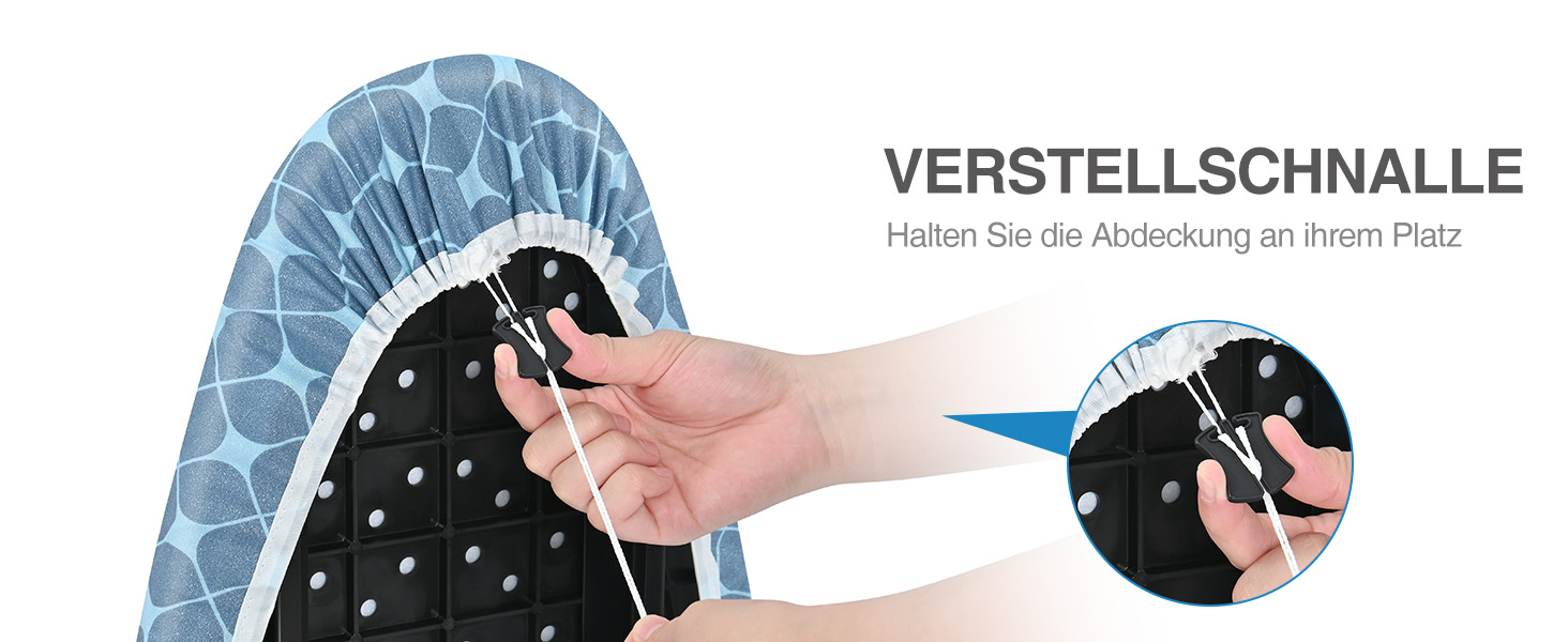 KINGRACK Прасувальна дошка з інтегрованою підкладкою з силікону, компактна та економна, з надзвичайно товстою поверхнею, 7 рівнів регулювання висоти, для підвішування на стіну та у шафу – 38x121 см, жовта