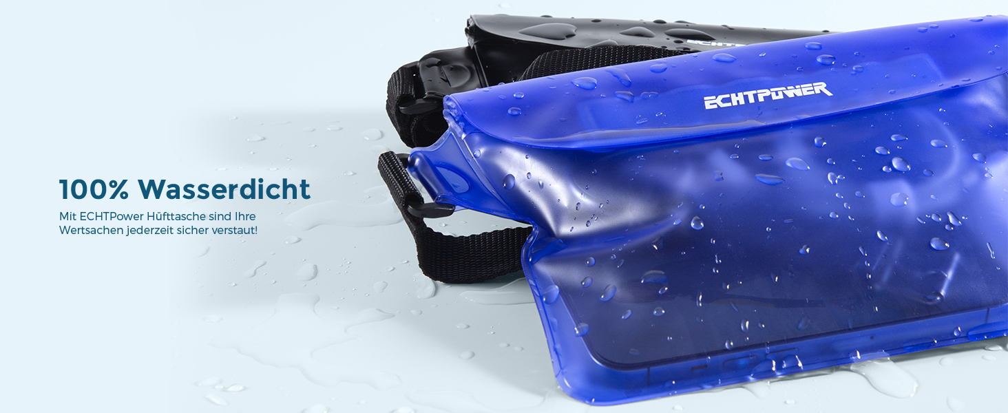 Накидка для шиї ECHTPower WPD-wasserdicht: водонепроникна, чорно-синя, унісекс