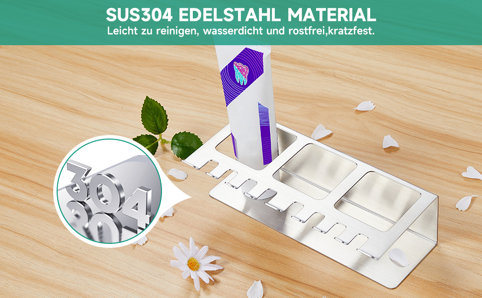 Настінний тримач для зубних щіток, електричний - без свердління, для зубних щіток та насадок, органайзер для пасти, сріблястий (великий)