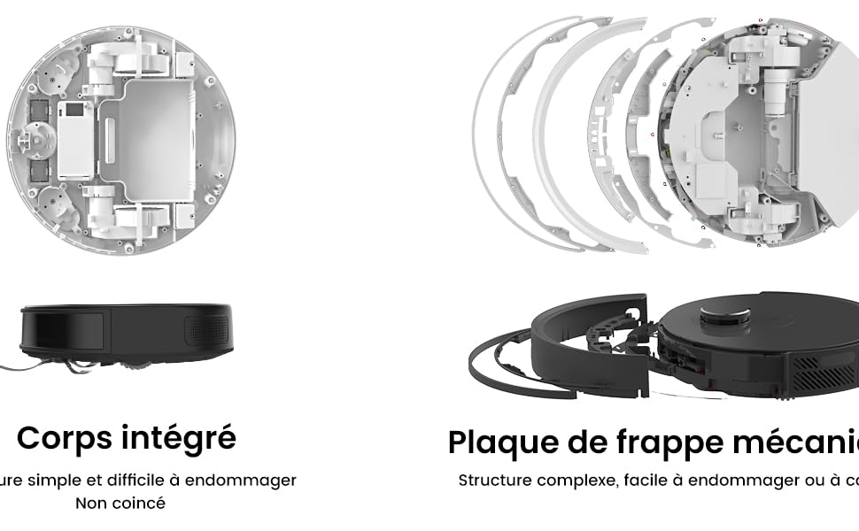 Робот-пилосос LEFANT M2 Plus з функцією миття, 6000Pa, LiDAR-навігація, самоочищення, для видалення шерсті тварин, білий (M1)
