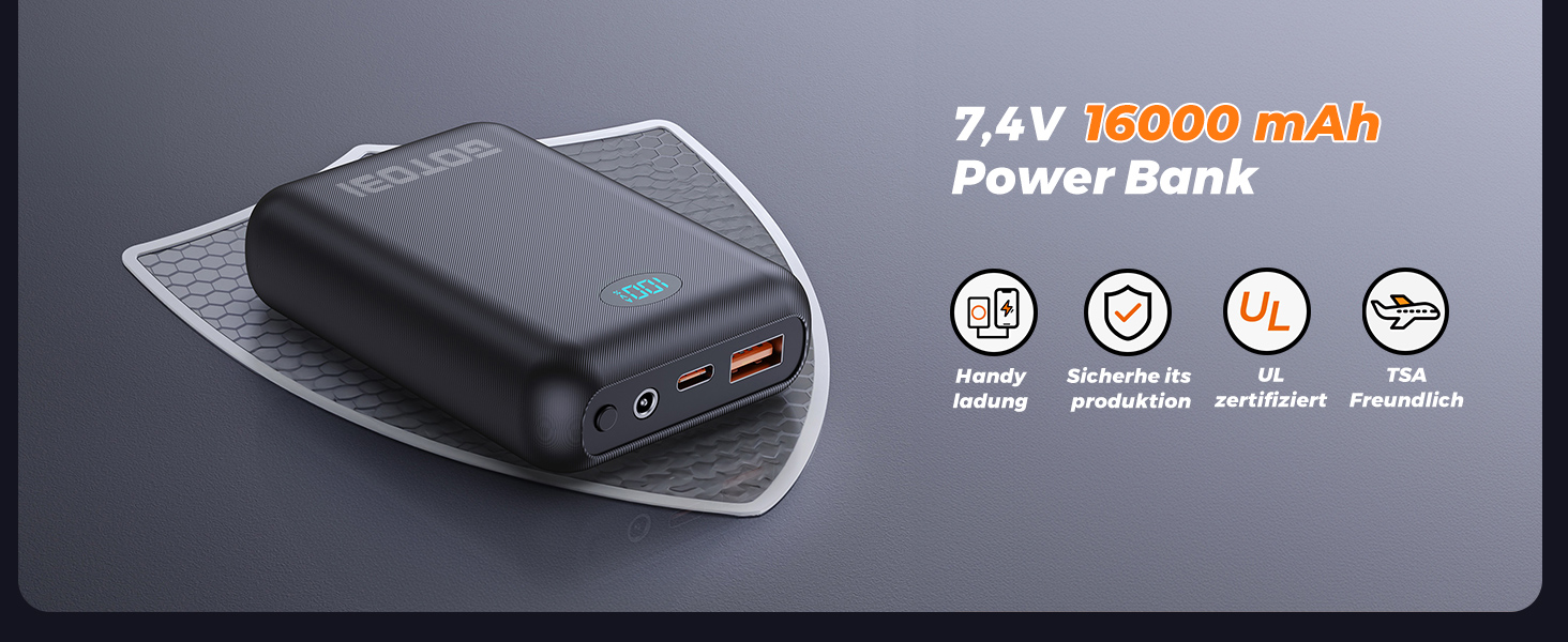 Жіноча грілка для тіла з Powerbank 16000mAh - Грілка з 9 зонами обігріву та 3 рівнями температури, для активного відпочинку, туризму та катання на лижах, чорного кольору, розмір S