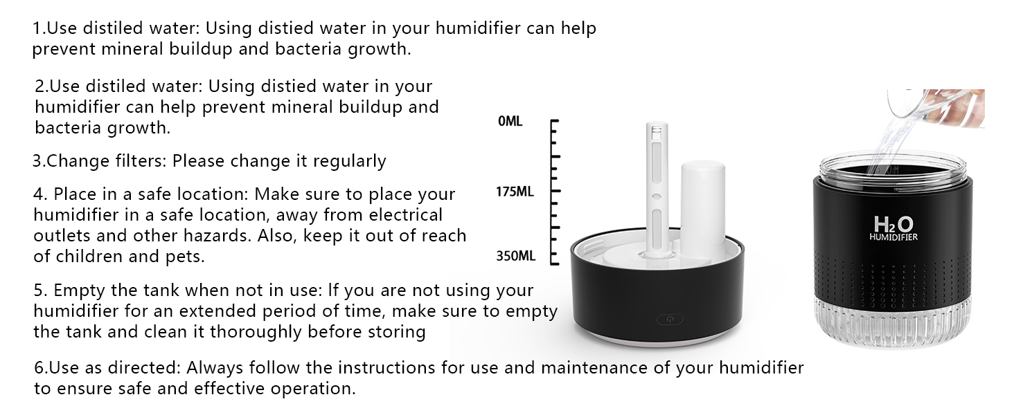 Увлажнитель воздуха Mini USB с LED-подсветкой AIR Humidifier - для спальни, растений, детской, офиса, детской комнаты (Зеленый) (Черный)