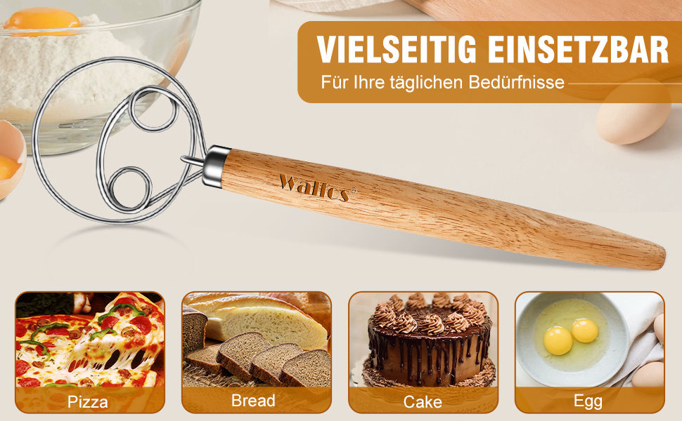 Набір міксерів Walfos (2 шт.) - 13см + 18см, нержавіюча сталь, для збивання яєць, приготування, кулінарії