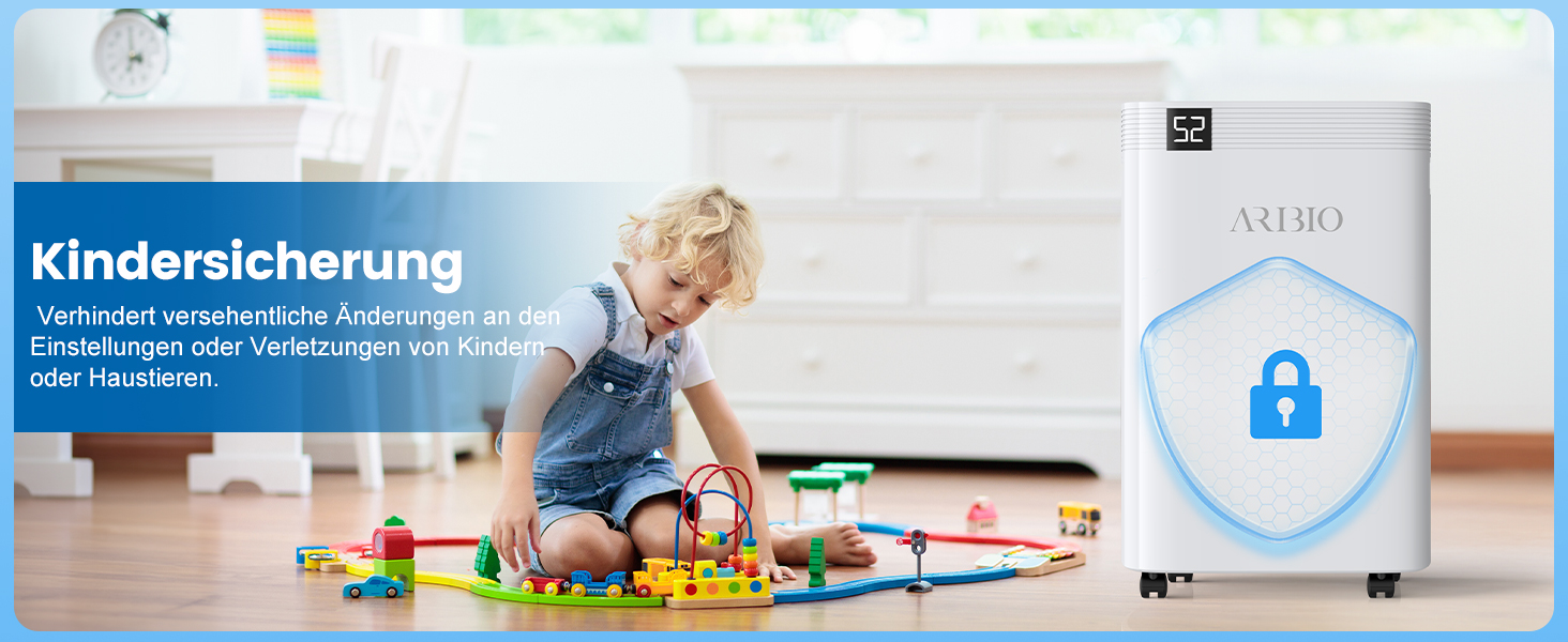 Електричний осушувач повітря 20 л/день з LED-дисплеєм, таймером та функцією відтавання, для квартир, ванних кімнат та підвалів