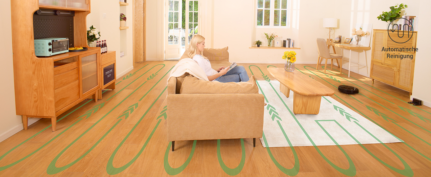 Робот-пилосос Vactidy Nimble T8 2-в-1 з функцією миття, 3000Pa, чорний