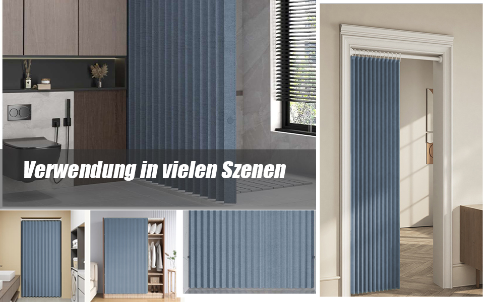 Водонепроникний душовий завіс з льону, антимольний, сірий 100x200 см з гачками