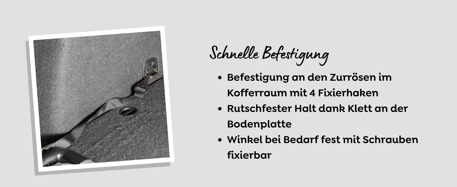 Універсальна сітка для багажника TRIXIE для собак - перетворює багажник на транспортну коробку - кути та бокові частини регулюються - легко складається для використання багажника - 94–114 × 69 × 53 см - 13201