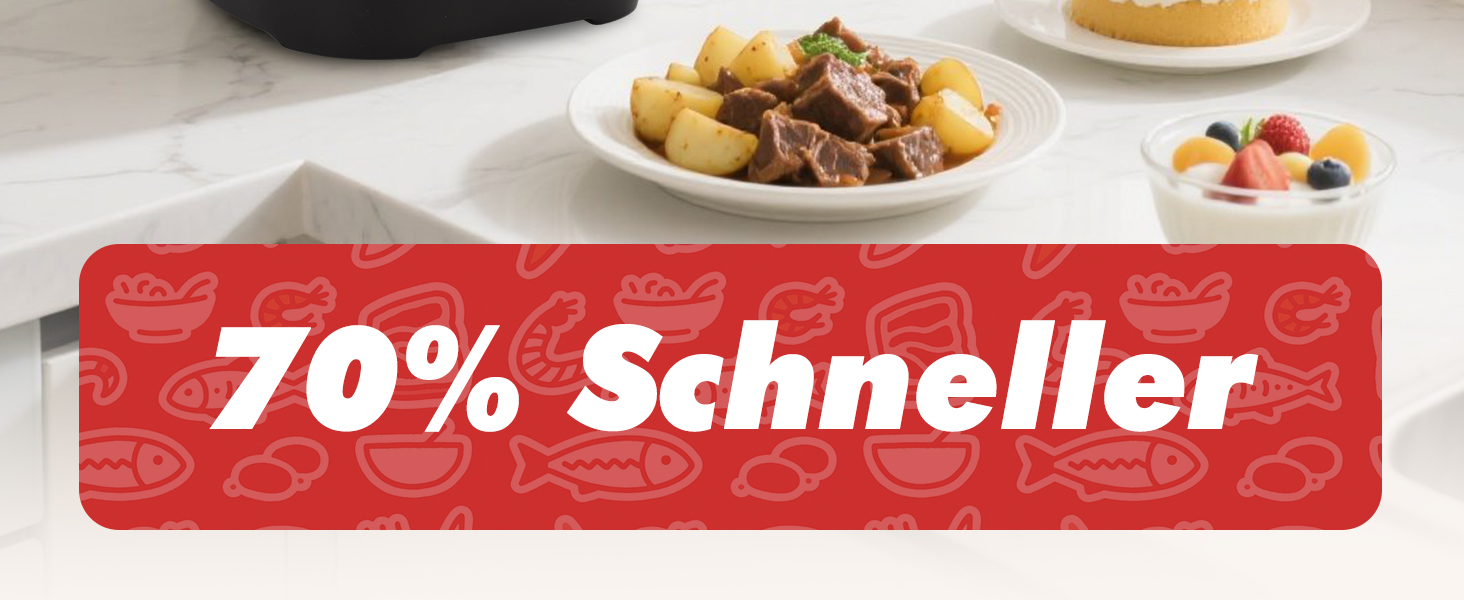 Мультиварка Aigostar Panda 5.5л, 7-в-1, 14 програм, LED-дисплей, 1000W, антипригарне покриття