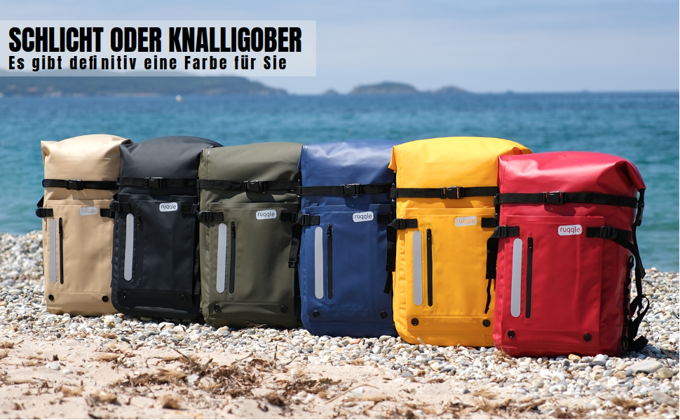 Водонепроникний рюкзак Dry Bag 20/30/45 л з 3 зовнішніми кишенями, RollTop, для пляжу, човна, каяка, туризму, риболовлі та мотоцикла