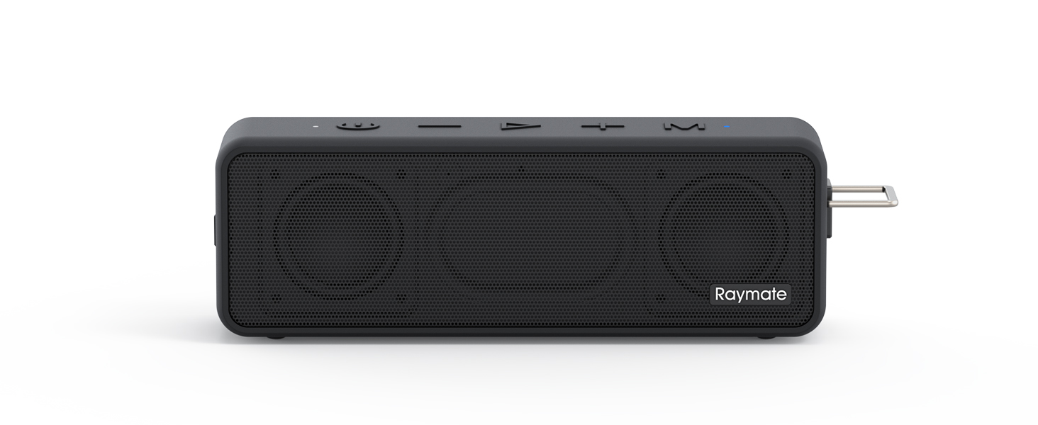 Raymate Bluetooth Портативна Колонка з Подвійним Басом 20W, IPX7 Водонепроникна, TWS, 15 годин, для дому та на вулицю (червона)