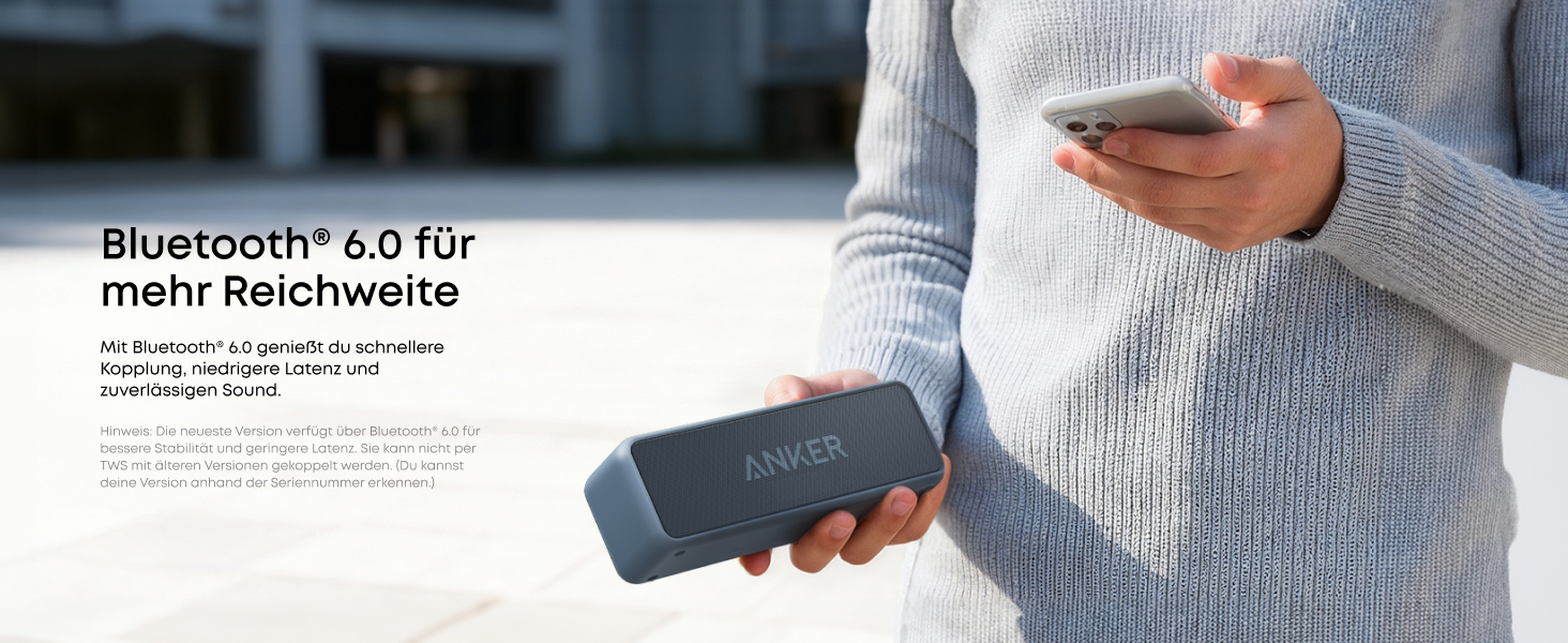 Anker SoundCore 2 Bluetooth колонка, 24 год, IPX7, мікрофон, темно-синій