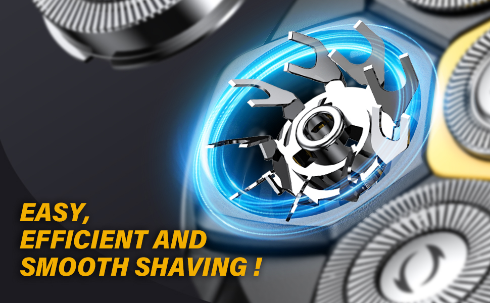 Електричний гоління голови для чоловіків Glatzen Rasierer UD1, IPX7, 6D плаваюча головка, вологий/сухий, червоний