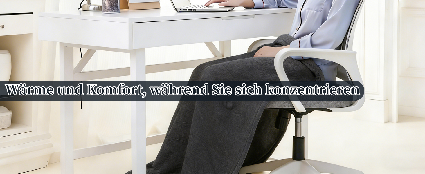 Електрична ковдра Netraty з автовимкненням 130x180 см, 8 режимів нагріву, таймер 1-12 годин, захист від перегріву, пральна машина, фланель-шерпа, сіра для дому та офісу