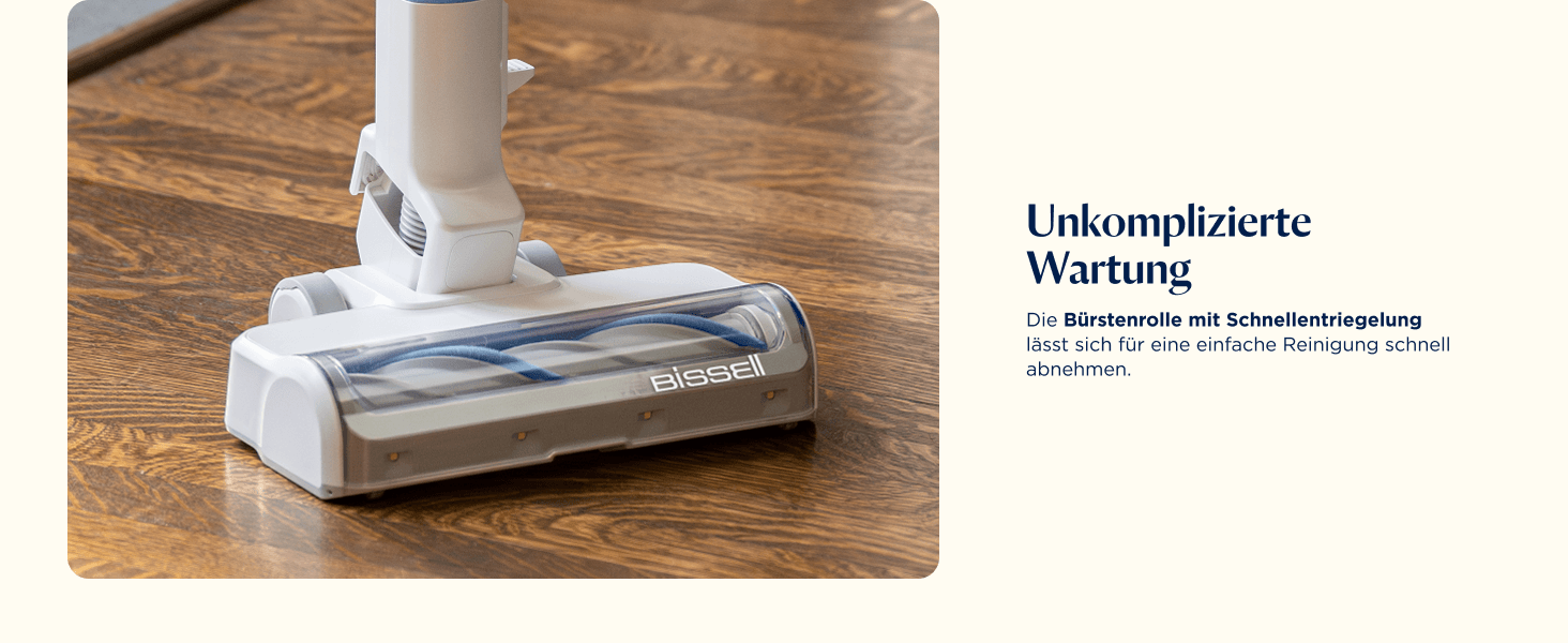 Бездротовий пилосос Bissell PowerClean FurGuard з акумулятором 2500 mAh, 280W, HEPA-фільтр, самоочищення щітки, світло FurFinder, для видалення шерсті тварин, 50 хв роботи