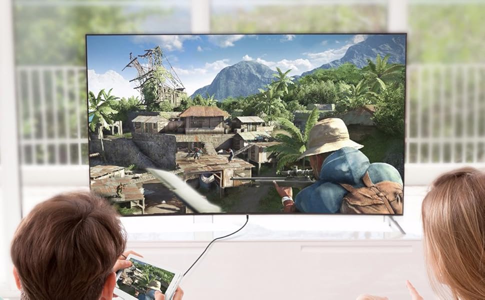 HDMI кабель оптоволоконний 10м, 4K, 2.0, HDR, YUV4:4:4, 8bit, 3D, ARC, HEC, CEC, HDCP 2.2 з Micro HDMI та стандартним HDMI конекторами