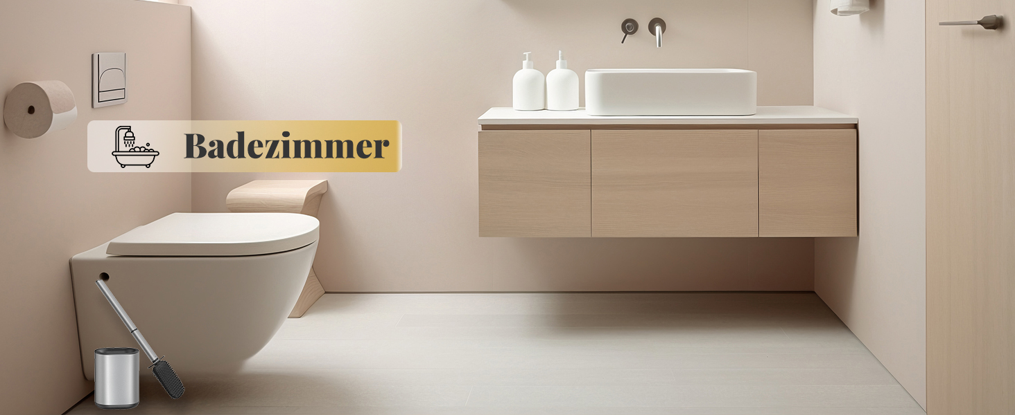 Набір для чищення унітазу HOMEASY з силіконовою щіткою та нержавіючою сталею, з кріпленням на стіну без свердління, сірий