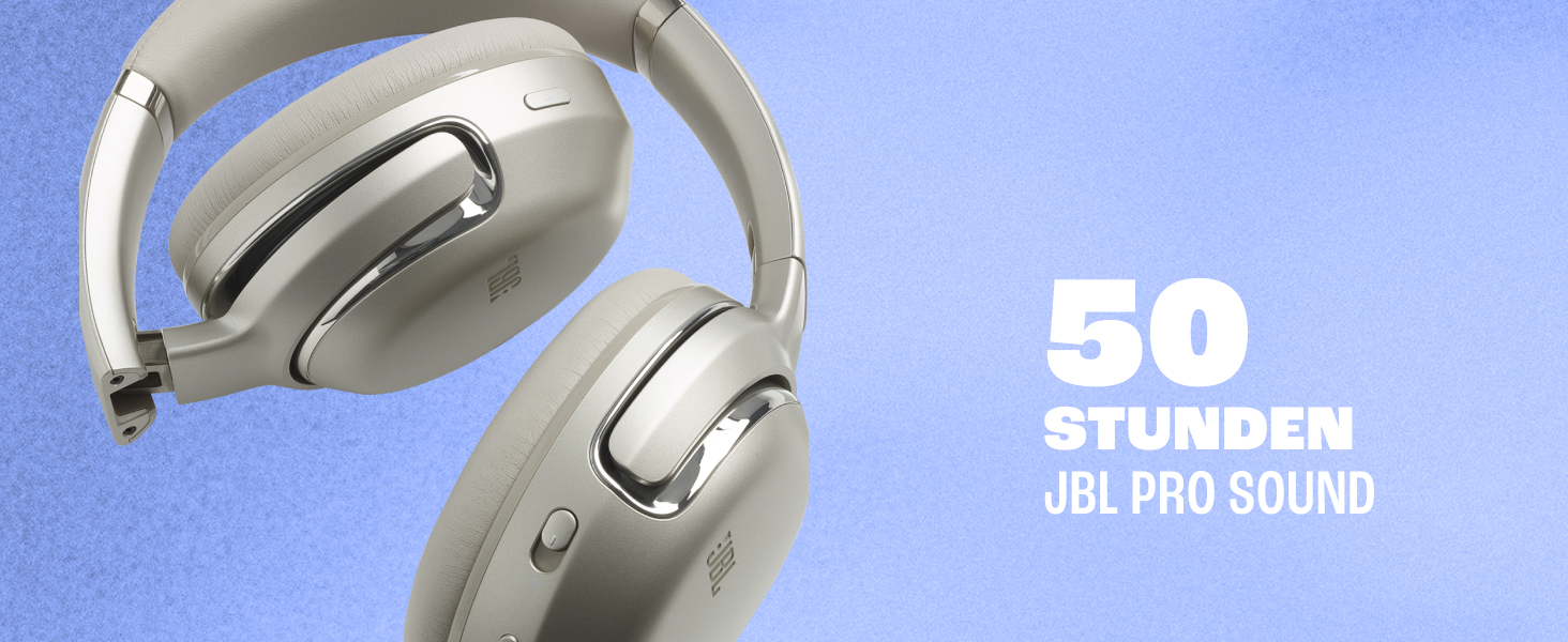 JBL Tour One M2 – Бездротові навушники Over-Ear з активним шумозаглушенням – Bluetooth, Champagne, до 40 годин роботи від акумулятора
