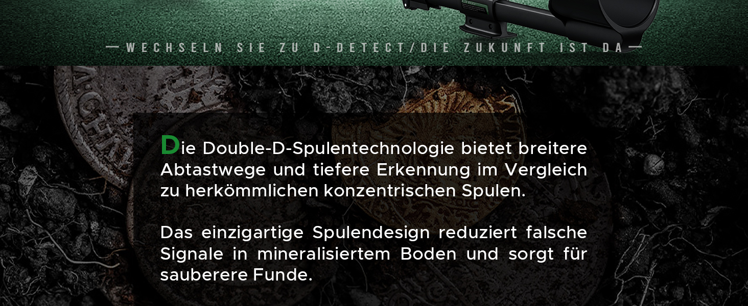 Металошукач Profi з водонепроникною котушкою 11'' DD, глибина виявлення 12''/30 см, висока чутливість до золота, 5 професійних режимів, Pinpoint для срібла