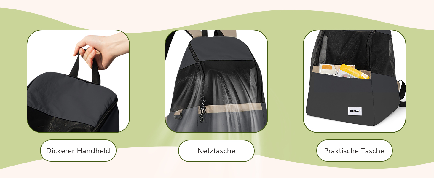 Рюкзак-переноска для тварин ALLSOPETS: для котів та маленьких собак. Зручний, дихаючий, для подорожей, кемпінгу, прогулянок. Бежевий колір