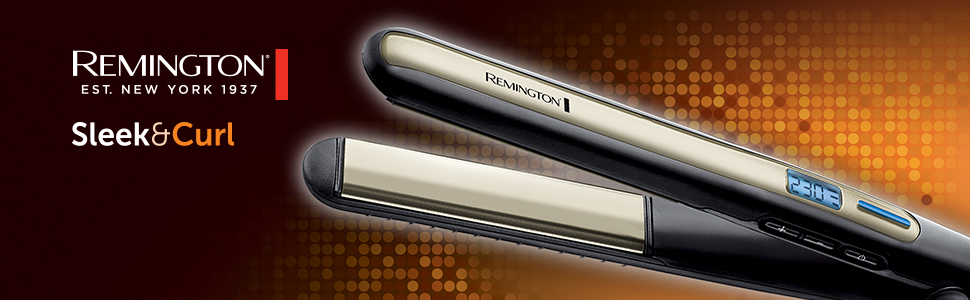 Випрямляч для волосся Remington S6500 Sleek & Curl з турмаліновою керамікою, LCD-дисплеєм, 150-230°C
