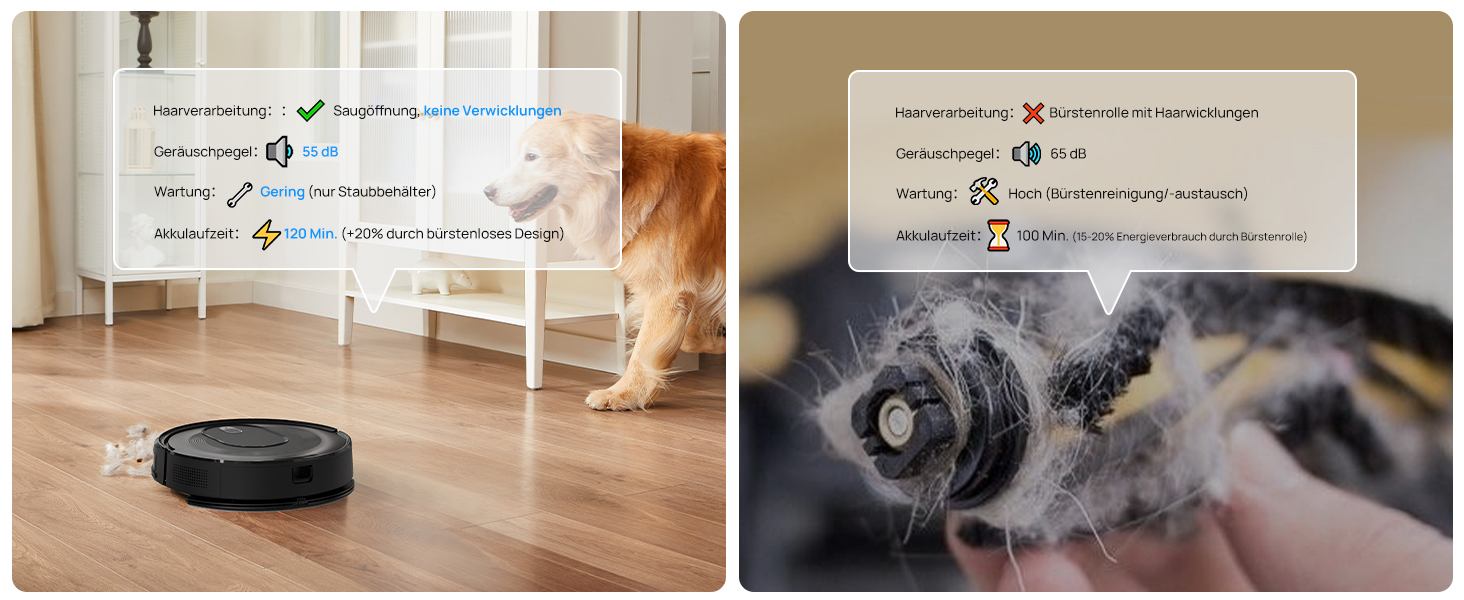 Робот-пилосос Vexilar W7 3-в-1 з функцією миття підлоги, потужність 4000Pa, сумісний з Alexa/App, для шерсті тварин, твердих підлог та килимів