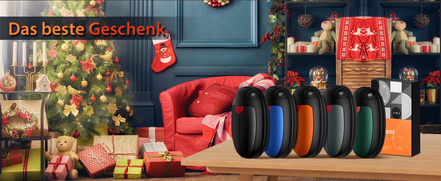 Електричні грілки для рук, набір 2 шт., USB, 20 годин тепла, 3 температурні режими, для спорту та хвороб Рейно, помаранчеві