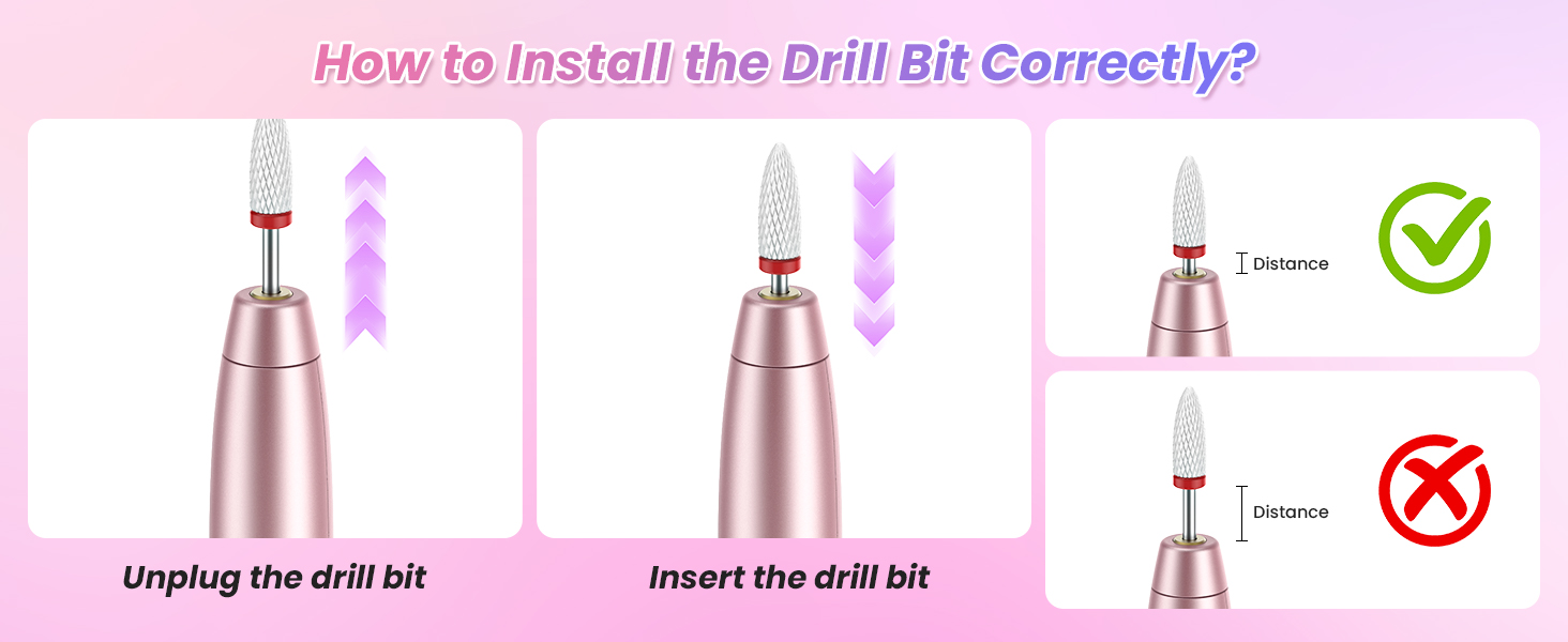 Бездротовий набір для манікюру Nagelfräser з мультифункціональною зарядкою, професійна електрична фрезер для гелевих нігтів, рожево-золотий