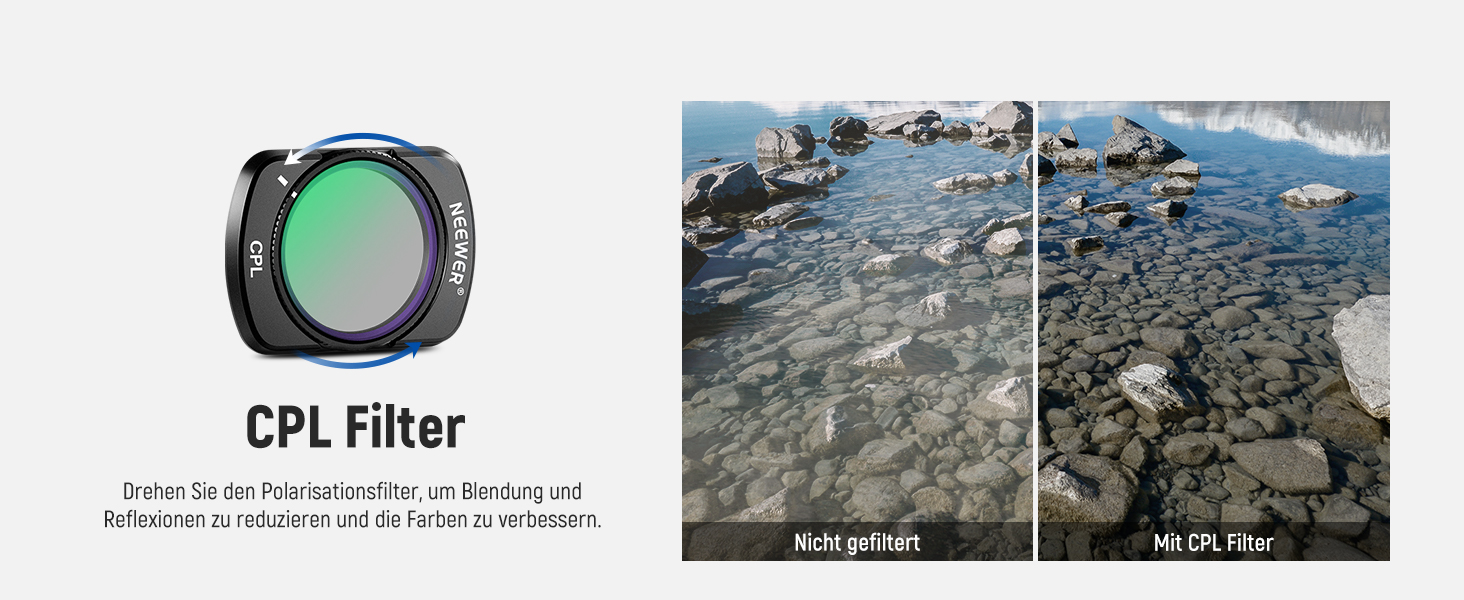 Набір фільтрів NEEWER для DJI Osmo Pocket 3: ND, PL, CPL, UV, ефектні фільтри