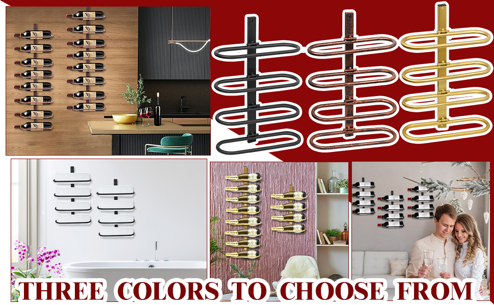 Настінна вітрина для вина на 8 пляшок з металу - зручний органайзер для зберігання вина