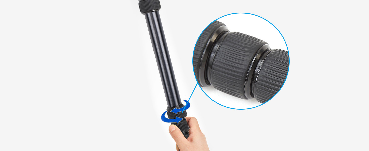 SIRUI AM-326M: Легкий карбоновий монопод - штатив 6 секцій, вантажопідйомність 10 кг