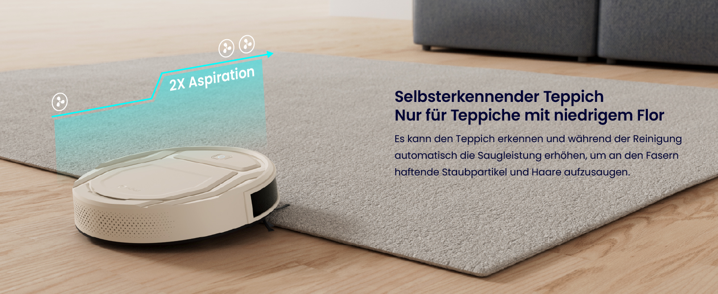 Робот-пилосос LEFANT M210P: потужність 2200 Па, тиха робота 55 дБ, Wi-Fi, Bluetooth, Alexa, керування через додаток, час роботи 120 хвилин, ідеально для шерсті тварин та твердих підлог