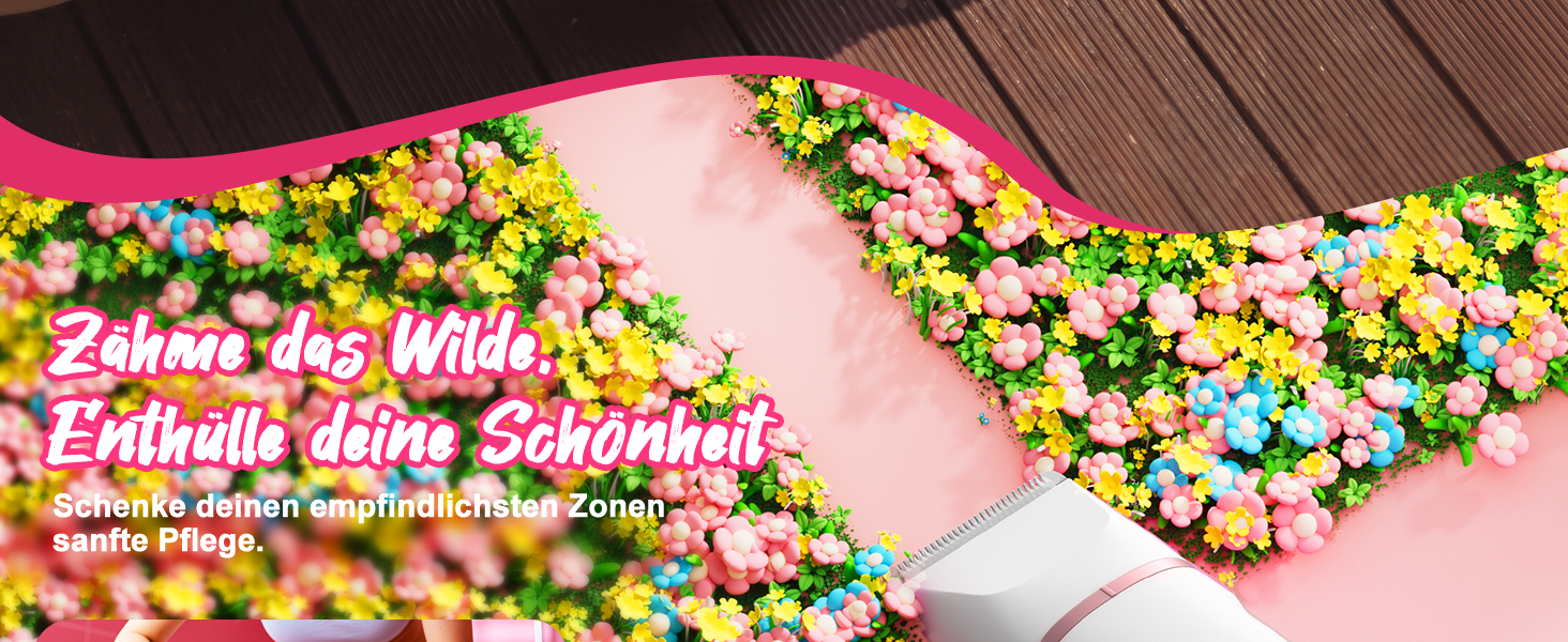 Електричний жіночий тример 3-в-1 для тіла та інтимної зони з LED-дисплеєм, IPX7, USB, (Білий)