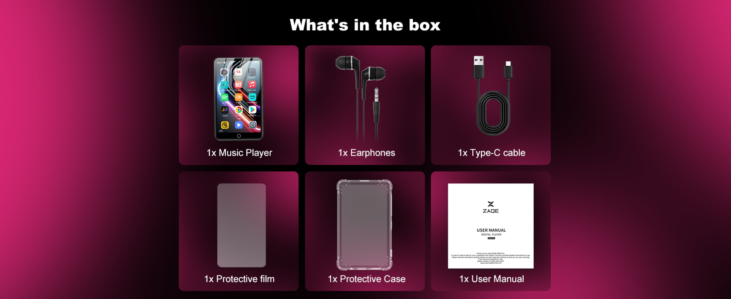 MP3 плеєр 80GB з Bluetooth та WiFi, 4.0