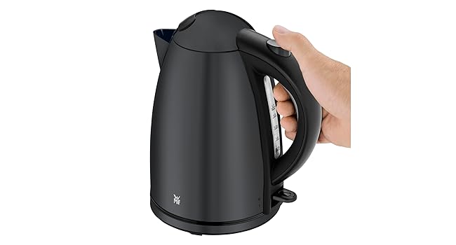 Електрочайник WMF Stelio 1,7 л, нержавіюча сталь, 2400 Вт, з підсвіткою та фільтром від накипу, матовий чорний
