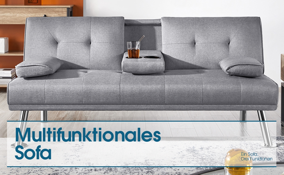 Yaheetech Folding Sleeper Sofa
