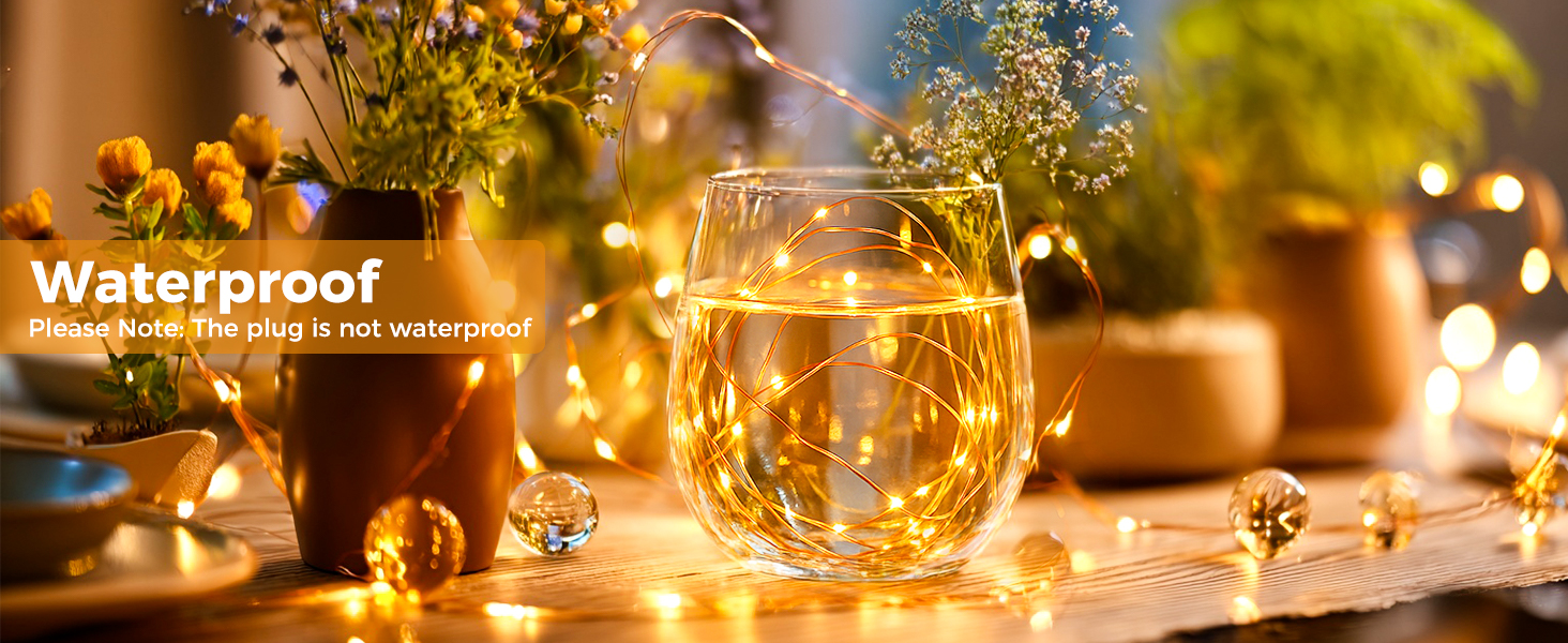 Льокогірлянда BTfarm 20M з 200 LED, тепле біле світло, з пультом, для дому та саду, 8 режимів, вологостійка, з таймером, для декору на Різдво, вечірку, весілля