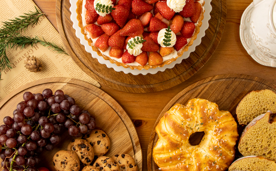 Тортене плата ANBOXIT з підставкою, тортовий стійка, таця для тортів з кришкою, тортовий дзвін з акрилу, дерев'яний стійка для тортів з кришкою.