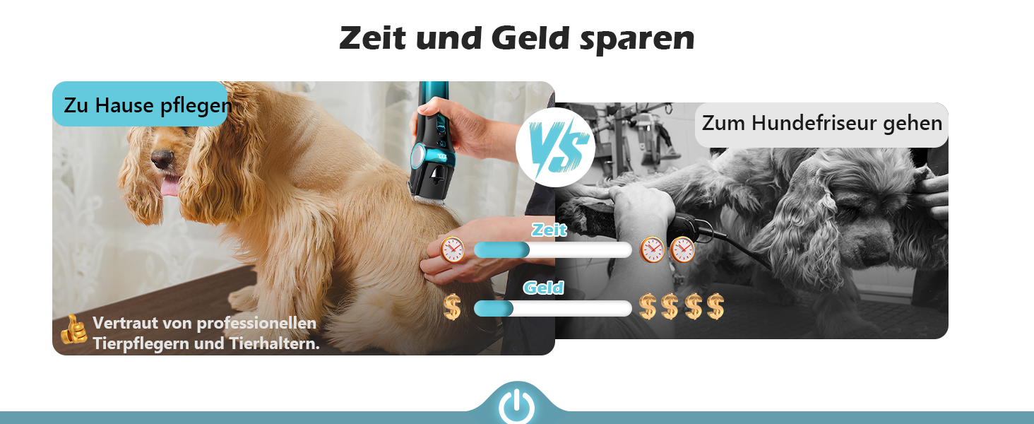 Машинка для стрижки собак Leise з LED-підсвіткою, 2 швидкості, для догляду за обличчям, вухами, лапами, блакитна