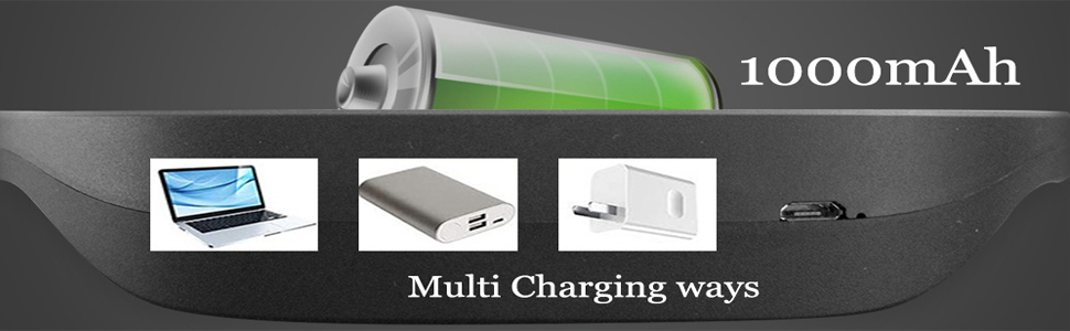 Ліхтарик для читання Schwarze Hals LED, USB акумулятор 1000mAh, 3 режими яскравості, для рукоділля, ремонту, шиття, майстерні, риболовлі, чорний