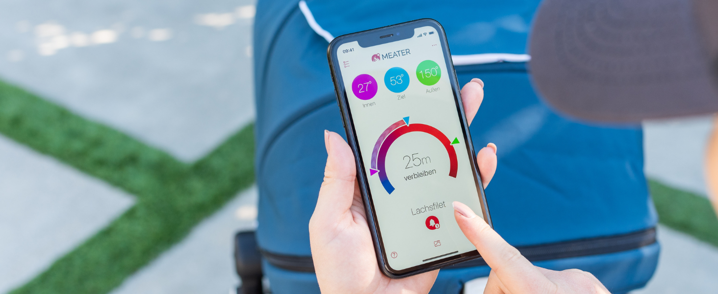 MEATER Block: Бездротовий розумний термометр для м'яса | Для приготування в духовці, на грилі, мангалі, BBQ, Smoke та Rotisserie | Bluetooth та WiFi | 50+ рецептів в додатку