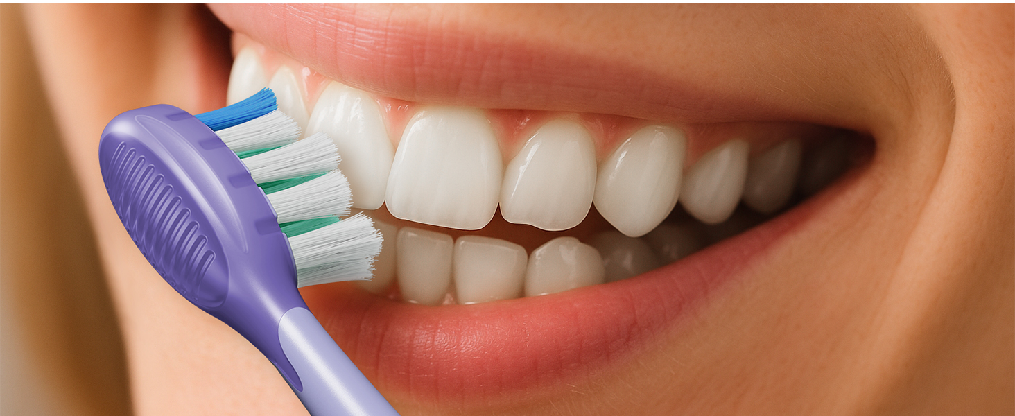 Електрична звукова зубна щітка Ultraschall ET110 (ліловий) - 41000VPM, 70 днів роботи, 6 насадок, таймер, IPX7