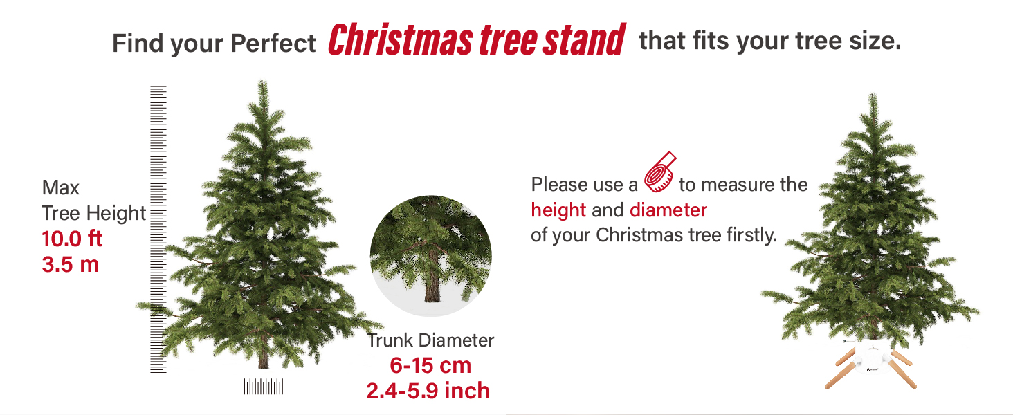 Підставка для ялинки з водою - Family Christmas Tree Stand для великих ялин (до 3.5м, діаметр стовбура 5-13см) біла