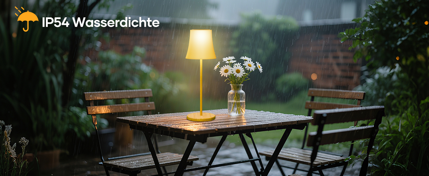 LED-лампа настільна Suright бездротова, акумуляторна з 3 кольоровими режимами та RGB, плавне регулювання яскравості, сенсорне керування, IP54 вологостійка для саду, кемпінгу, вечірки, спальні, кафе, з імітацією текстури дерева