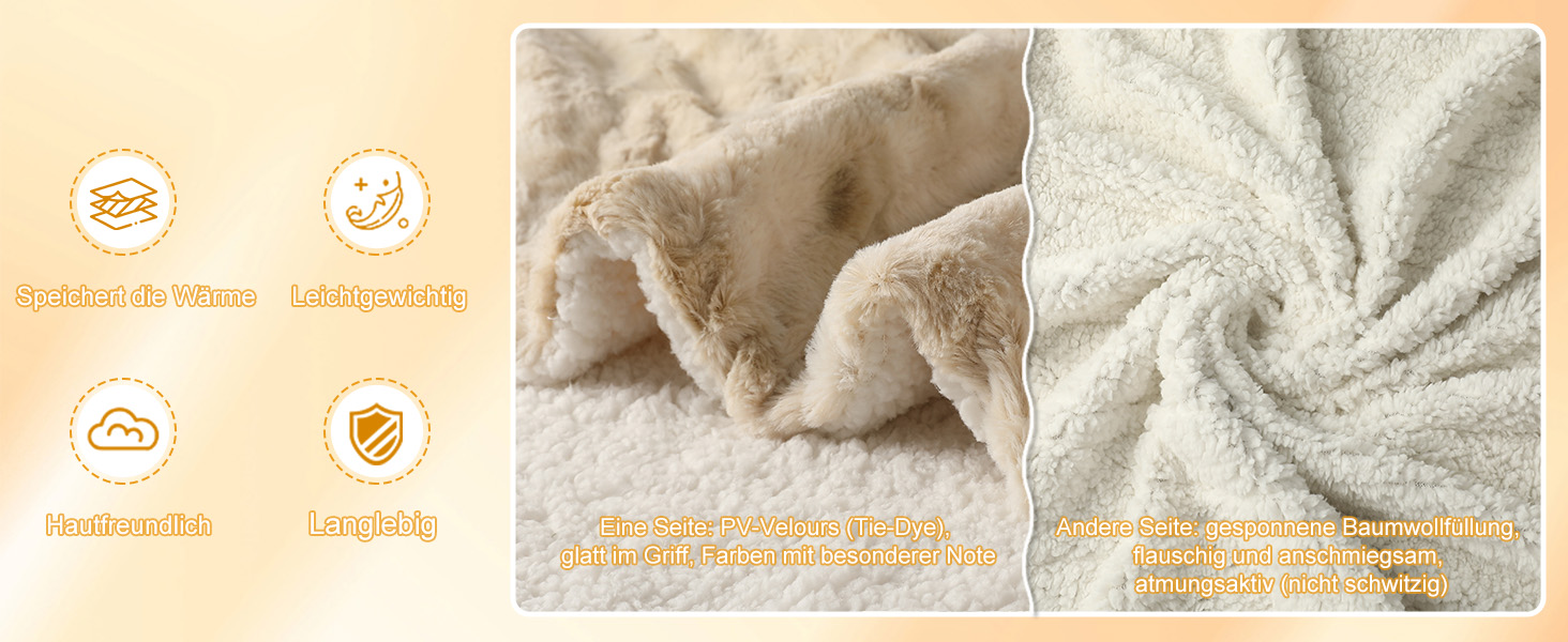 Електрична ковдра COZYTY 150x200 см з підігрівом, фланель, 6 режимів нагріву, таймер, захист від перегріву, пральна машина, молочно-білий колір