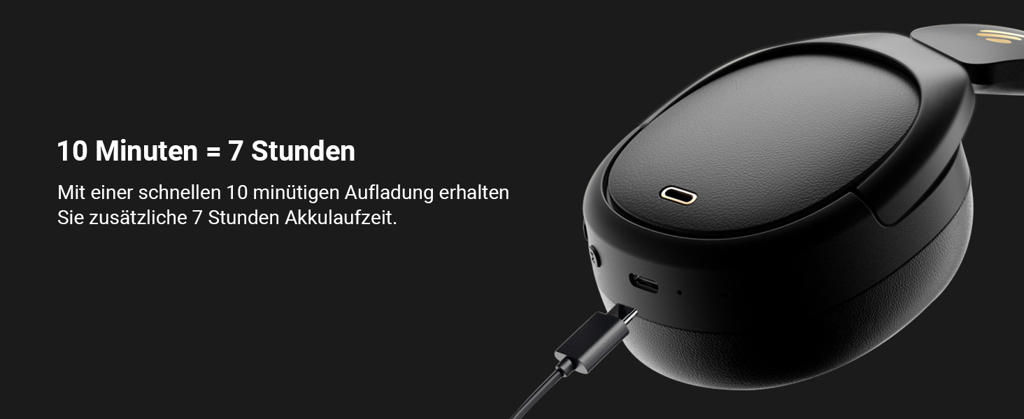 Edifier WH950NB: Бездротові навушники з активним шумозаглушенням, LDAC, Hi-Res Audio, Bluetooth 5.3, 55 годин роботи, чорний