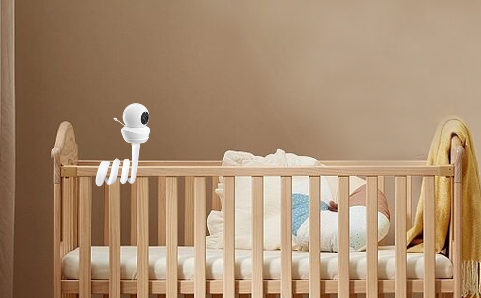 Кріплення для дитячого відеоняні: сумісне з GHB, BOIFUN, Momcozy, Babysense, Cmanera (18.3 дюймів)